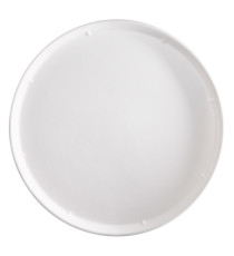 Piatto piano monouso - per pizza - rotondo - diametro 32,5 cm - canna da zucchero - bianco - Signor Bio - conf. 50 pezzi Piatto piano monouso - per pizza - rotondo - diametro 32,5 cm - canna da zucchero - bianco - Signor Bio - conf. 50 pezzi