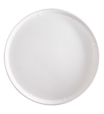 Piatto piano monouso - per pizza - rotondo - diametro 32,5 cm - canna da zucchero - bianco - Signor Bio - conf. 50 pezzi Piatto piano monouso - per pizza - rotondo - diametro 32,5 cm - canna da zucchero - bianco - Signor Bio - conf. 50 pezzi