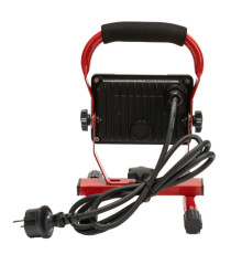 Proiettore da cantiere Light Pad - con staffa e cavo 1,5 m - 20 W - rosso - Velamp Proiettore da cantiere Light Pad - con staffa e cavo 1,5 m - 20 W - rosso - Velamp