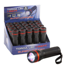 Torcia Led - alluminio - 1 W - Iternet Torcia Led - alluminio - 1 W - Iternet