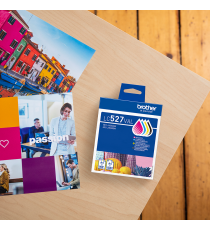 Multipack Brother LC527VAL Bk-c-m-y cartuccia originale per Brother MFC-J4350dw,MFC-J4550dw BK 1.300 pagine C-M-Y 900 pagine