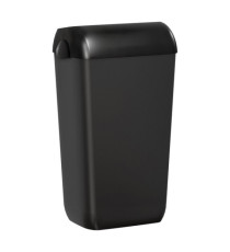 Cestino gettacarte Skin - con coperchio - 54,5 x 22,5 x 33,5 cm - 23 L - nero Carbon - Mar Plast