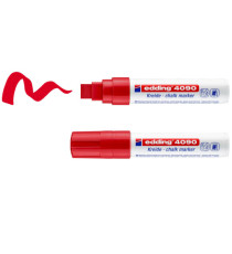 Marcatore a gesso liquido 4090 - punta scalpello - da 4 a 15mm - Edding - astuccio 4 pezzi Marcatore a gesso liquido 4090 - punta scalpello - da 4 a 15mm - Edding - astuccio 4 pezzi