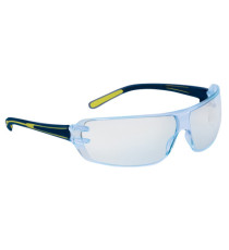 Occhiali detectabili Helium2 - policarbonato - monoblocco - trasparente/blu - Deltaplus Occhiali detectabili Helium2 - policarbonato - monoblocco - trasparente/blu - Deltaplus