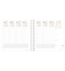 Agenda settimanale Time&Life 2026 - 16 x 16 cm - rosa cangiante - Quo Vadis