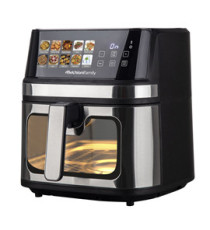 Friggitrice ad aria Gaia Plus - doppia resistenza - 38,8 x 33,7 x 38,5 cm - 8 L - nero - Melchioni family