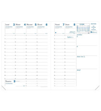 Agenda settimanale Rigiro 2026 - copertina Roma - 9 x 12,5 cm - acquamarina - Quo Vadis