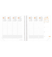 Agenda settimanale Time&Life 2026 - 16 x 16 cm - argento - Quo Vadis