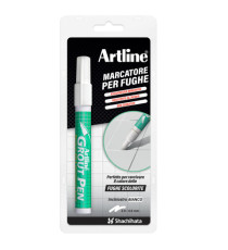 Marcatore permanente - per fughe Grout Pen - punta a scalpello - tratto 2,0-4,0 mm - bianco - Artline