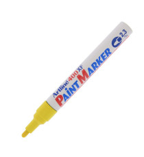 Marcatore permanente A 400 - a vernice - punta tonda - 2,3 mm - giallo - Artline
