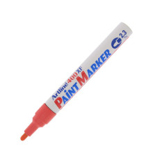 Marcatore permanente A 400 - a vernice - punta tonda - 2,3 mm - rosso - Artline