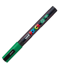 Marcatore a base d'acqua Uni Posca PC3M - punta fine da 0,9mm a 1,3mm  - verde - Uni Mitsubishi