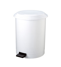 Pattumiera a pedale Ruf - PP - 40 L - diametro 44,5 cm - altezza 54 cm - bianco - Medial Pattumiera a pedale Ruf - PP - 40 L - diametro 44,5 cm - altezza 54 cm - bianco - Medial