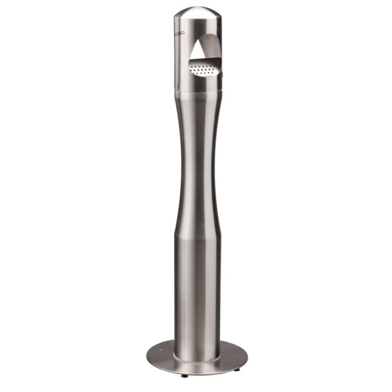 Posacenere da terra - a colonna - diametro 13 cm - H 108 cm - base 29 cm - inox silver - Medial Posacenere da terra - a colonna - diametro 13 cm - H 108 cm - base 29 cm - inox silver - Medial