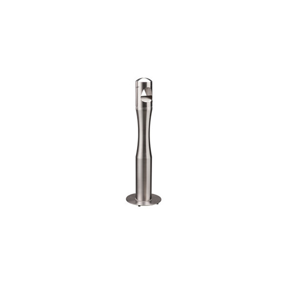 Posacenere da terra - a colonna - diametro 13 cm - H 108 cm - base 29 cm - inox silver - Medial Posacenere da terra - a colonna - diametro 13 cm - H 108 cm - base 29 cm - inox silver - Medial