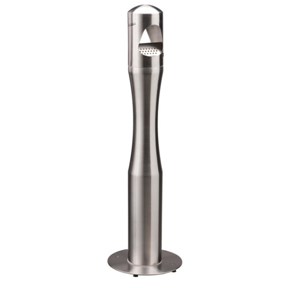Posacenere da terra - a colonna - diametro 13 cm - H 108 cm - base 29 cm - inox silver - Medial Posacenere da terra - a colonna - diametro 13 cm - H 108 cm - base 29 cm - inox silver - Medial