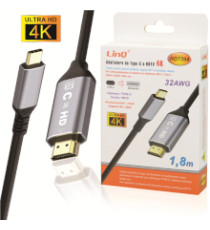 Adattatore Video da type-c a Hdmi mascio 4k 1,8mt Linq HD7394 usb-c alta risoluzione,compatibile con iPhone e smartphone Android Adattatore Video da type-c a Hdmi mascio 4k 1,8mt Linq HD7394 usb-c alta risoluzione,compatibile con iPhone e smartphone Android