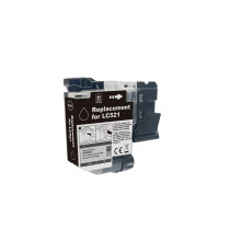 Cartuccia LC521BK nero ink pigmentato compatibile per Brother DCP J1260W,DCP J1310DW,DCP J1360DW,DCP J1460DW capacità 500 pagine Cartuccia LC521BK nero ink pigmentato compatibile per Brother DCP J1260W,DCP J1310DW,DCP J1360DW,DCP J1460DW capacità 500 pagine