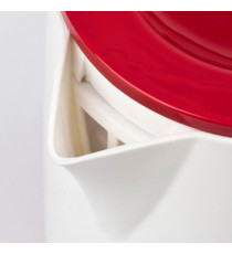 Bollitore elettrico - 800 ml - bianco/rosso - Girmi
