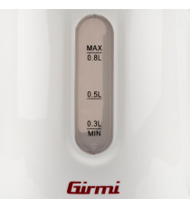 Bollitore elettrico - 800 ml - bianco/rosso - Girmi