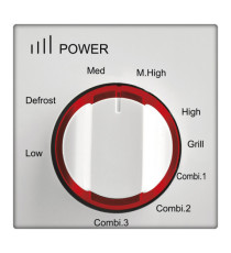 Forno a microonde - con cottura combinata - 20 L - bianco/rosso - Girmi