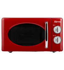 Forno a microonde vintage - con cottura combinata - 20 L - rosso - Girmi