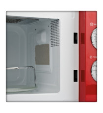 Forno a microonde vintage - con cottura combinata - 20 L - rosso - Girmi
