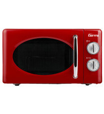 Forno a microonde vintage - con cottura combinata - 20 L - rosso - Girmi