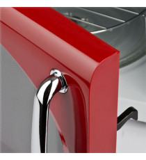 Forno a microonde vintage - con cottura combinata - 20 L - rosso - Girmi