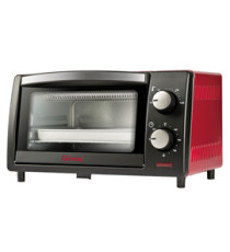 Forno elettrico ventilato - 10 L - nero/rosso - Girmi