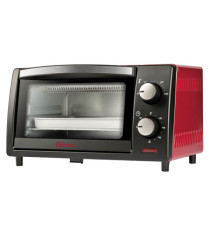 Forno elettrico ventilato - 10 L - nero/rosso - Girmi