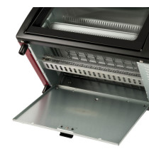 Forno elettrico ventilato - 10 L - nero/rosso - Girmi