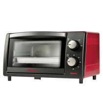 Forno elettrico ventilato - 10 L - nero/rosso - Girmi