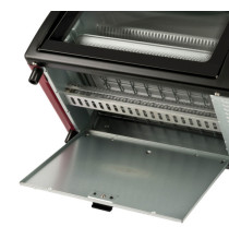 Forno elettrico ventilato - 10 L - nero/rosso - Girmi