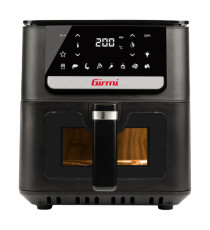 Friggitrice ad aria - a 2 altezze - 6,5 L - 28,5 x 30,5 x 38 cm - nero - Girmi