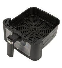 Friggitrice ad aria - a 2 altezze - 6,5 L - 28,5 x 30,5 x 38 cm - nero - Girmi