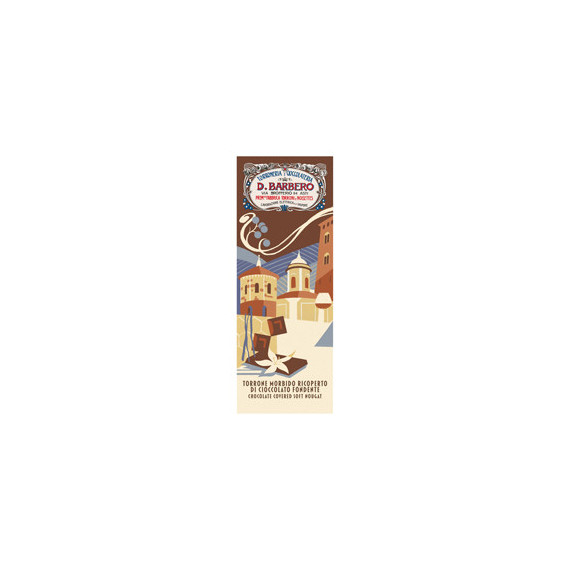 Tavoletta torrone morbido - ricoperto di cioccolato - in astuccio- 170 gr - Barbero Tavoletta torrone morbido - ricoperto di cioccolato - in astuccio- 170 gr - Barbero