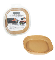 Vaschette cartaforno per friggitrice ad aria - in astuccio - 20 x 20 x 4,5 cm - avana - Perfetto Kitchen - conf. 50 pezz Vaschette cartaforno per friggitrice ad aria - in astuccio - 20 x 20 x 4,5 cm - avana - Perfetto Kitchen - conf. 50 pezz