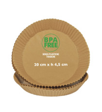 Vaschette cartaforno per friggitrice ad aria - in astuccio - diametro 20 cm - altezza 4,5 cm - avana - Perfetto Kitchen Vaschette cartaforno per friggitrice ad aria - in astuccio - diametro 20 cm - altezza 4,5 cm - avana - Perfetto Kitchen