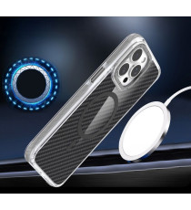 Cover in fibra di carbonio con magsafe per Samsung Galaxy S25 Ultra fintura grey con pulsanti in alluminio, altissima qualità Cover in fibra di carbonio con magsafe per Samsung Galaxy S25 Ultra fintura grey con pulsanti in alluminio, altissima qualità