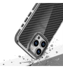 Cover in fibra di carbonio con magsafe per Iphone 16 Pro finitura black con pulsanti in alluminio, altissima qualità Cover in fibra di carbonio con magsafe per Iphone 16 Pro finitura black con pulsanti in alluminio, altissima qualità
