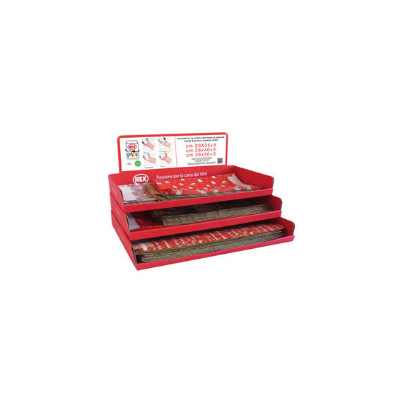 Sacchetto regalo - fantasia Natale assortite - c/patella adesiva - Rex Sadoch - expo 150 pezzi Sacchetto regalo - fantasia Natale assortite - c/patella adesiva - Rex Sadoch - expo 150 pezzi