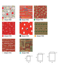 Sacchetto regalo - fantasia Natale assortite - c/patella adesiva - Rex Sadoch - expo 150 pezzi Sacchetto regalo - fantasia Natale assortite - c/patella adesiva - Rex Sadoch - expo 150 pezzi