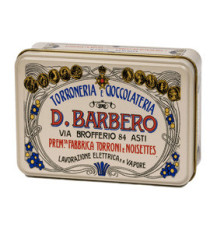Scrigno regalo - con tartufi misti - 130 gr - metallo - panna - Barbero