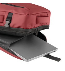 Zaino Travel Backpack Drop2Go - 30 x 15 x 45 cm - gomma - bordeaux - In Tempo Zaino Travel Backpack Drop2Go - 30 x 15 x 45 cm - gomma - bordeaux - In Tempo