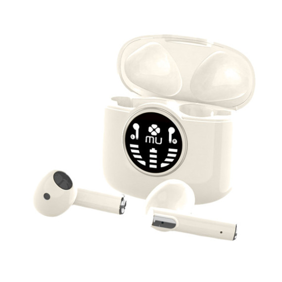 Auricolare Bluetooth  - 5.3 - Bianco - MU Auricolare Bluetooth  - 5.3 - Bianco - MU