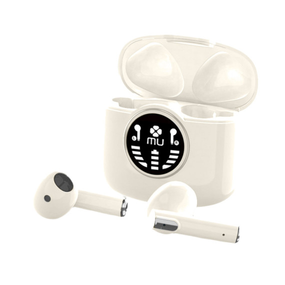 Auricolare Bluetooth  - 5.3 - Bianco - MU Auricolare Bluetooth  - 5.3 - Bianco - MU