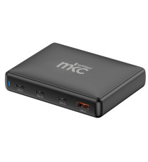 Caricatore USB -  140W -  3 USB-C + 1 USB-A - Nero -MKC Melchioni Caricatore USB -  140W -  3 USB-C + 1 USB-A - Nero -MKC Melchioni