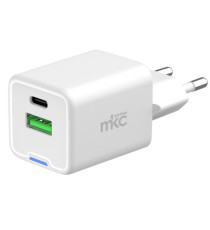 Caricatore USB -  35W -  1 USB-C + 1 USB-A - Bianco -MKC Melchioni Caricatore USB -  35W -  1 USB-C + 1 USB-A - Bianco -MKC Melchioni