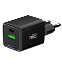 Caricatore USB -  35W -  1 USB-C + 1 USB-A - Nero - MKC Melchioni Caricatore USB -  35W -  1 USB-C + 1 USB-A - Nero - MKC Melchioni